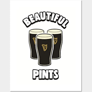 Beautiful Pints of Stout Beer Posters and Art